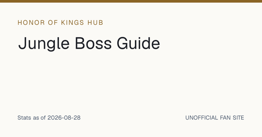 Mastering Honor of Kings Map Objectives: Tyrant and Overlord Guide