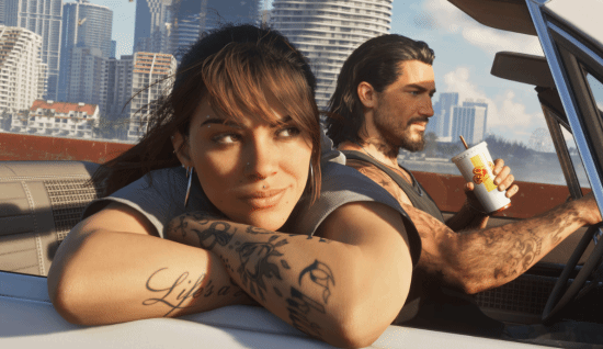 博主用AI创作《GTA6》女主露西娅夜店场景艺术图