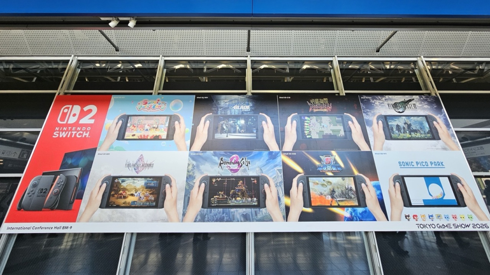 东京电玩展2026：任天堂买下7面玻璃窗广告 展示Switch 2游戏并标注摊位编号