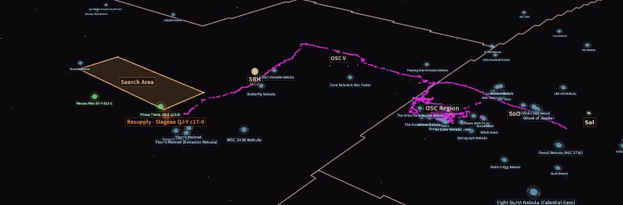 《精英危险》玩家在游戏星系中修建星际公路