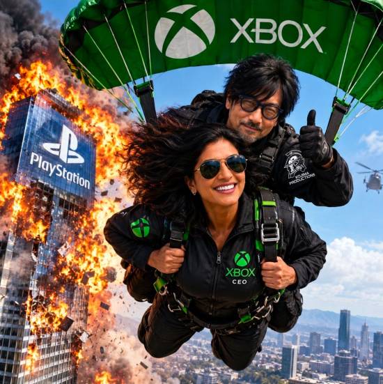 海外玩家用AI恶搞视频将Xbox CEO Asha Sharma塑造成