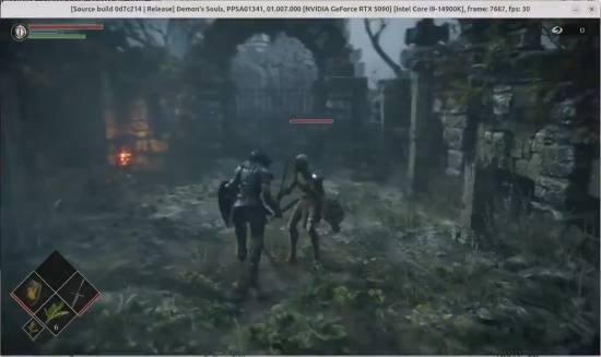 PS5模拟器KyTy运行《恶魔之魂：重制版》达40-50 FPS，高帧率版本尚未公开发布