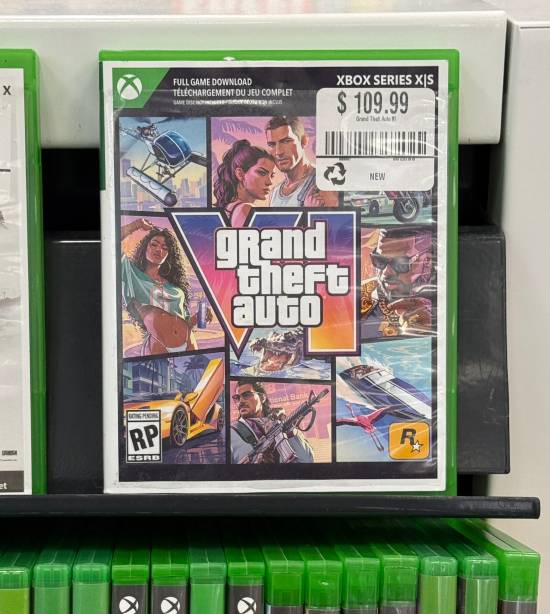 疑似《GTA6》Xbox实体版封面照片流出，官方未确认
