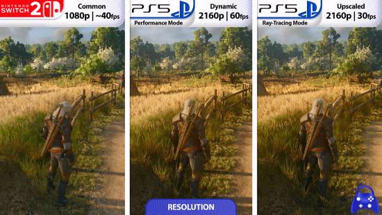 《巫师3重制版》Switch2与PS5画面对比视频发布