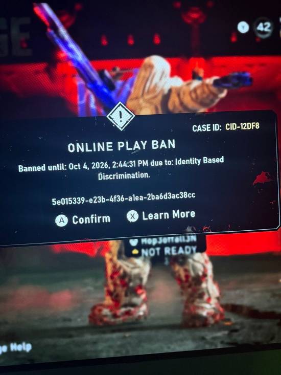 《战争机器》玩家称因聊天质疑LGBT内容被Xbox封禁至2026年