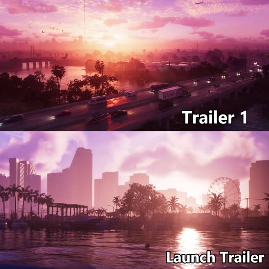 Rockstar发布《GTA6》发售预告片，玩家对比新旧画面发现多处差异