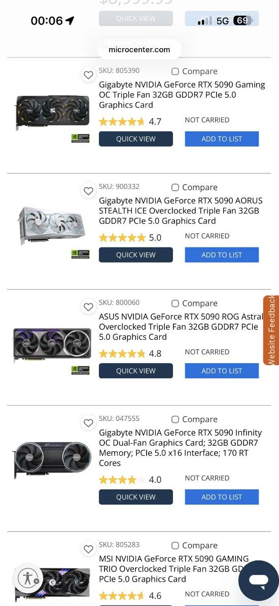 传英伟达停产RTX 5090及中国特供版 美国零售商已标记停售