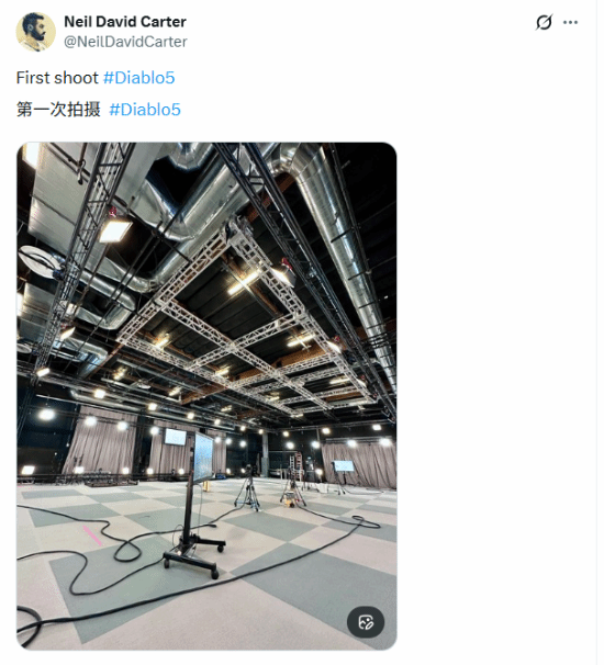 《暗黑破坏神5》过场动画动捕开拍，电影总监晒照确认