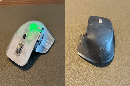 Reddit网友为服役7年的罗技MX Master 3换3D打印透明外壳