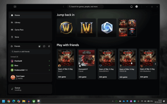 微软测试新版PC Xbox应用：界面转向主机风格，加载导航提速