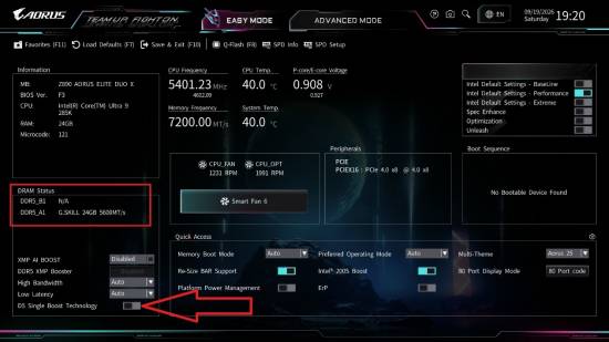技嘉D5 Single Boost技术：单条DDR5内存可自动调校提升性能