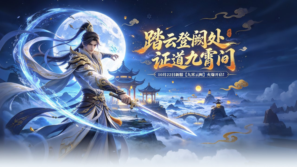 《剑啸九州》今日新服“九霄云阙”提升手册，战力飞升快人一步！