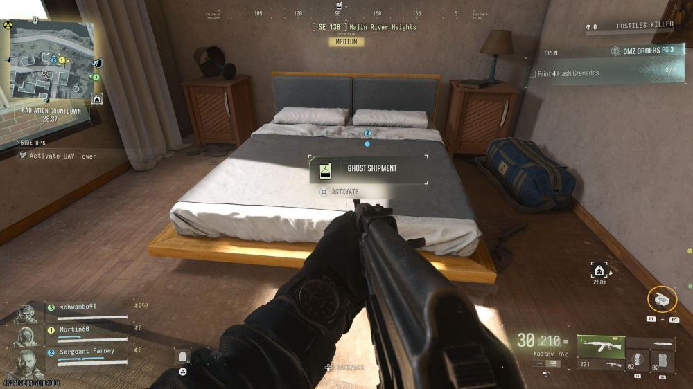 MW4 DMZ“应付账款”任务：动态行动电话收集方式说明