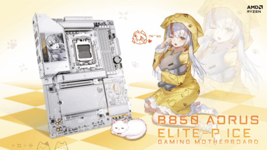 技嘉双11推出雕妹主题B850主板与RTX 5060显卡组合