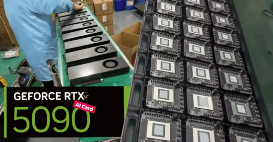 视频曝光大批RTX 5090零售卡被改装为AI服务器加速卡