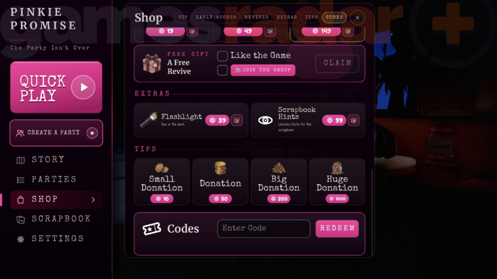 Roblox《Pinkie Promise》10月可用兑换码：PINKIEPROMISE 可领1次复活