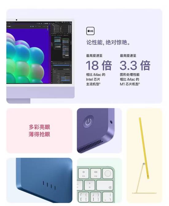 苹果M6版24英寸iMac在京东开启预购，国补后10999元起